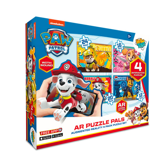 Abacus Holotoyz Paw Patrol AR puzzle on table sparks tactile play and problem solving