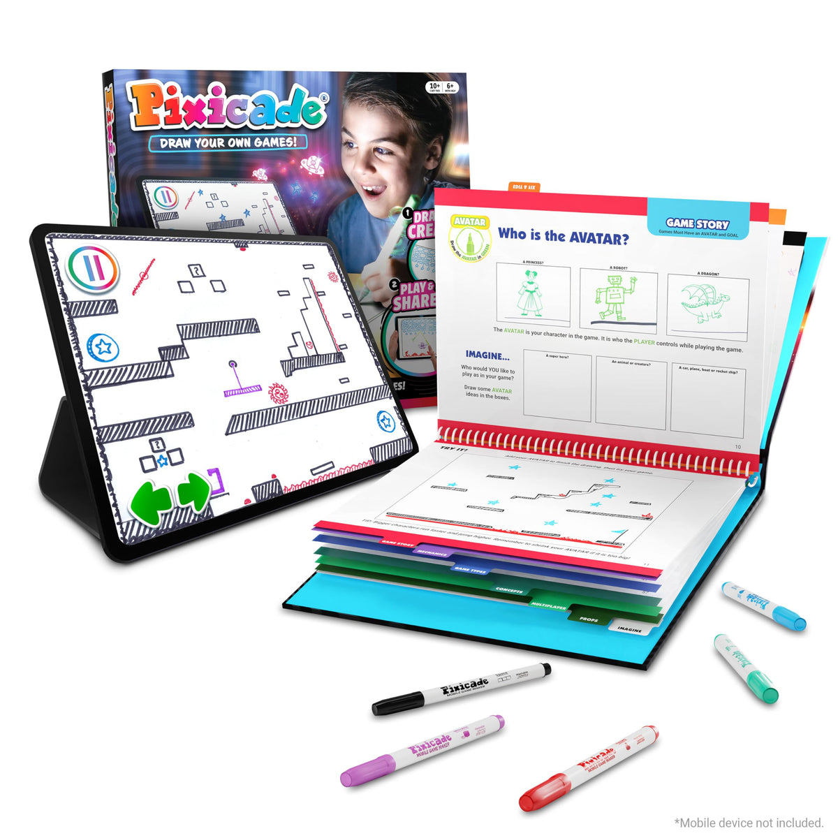 Abacus Brands Pixicade doodle-to-game turns drawings into playable adventures.