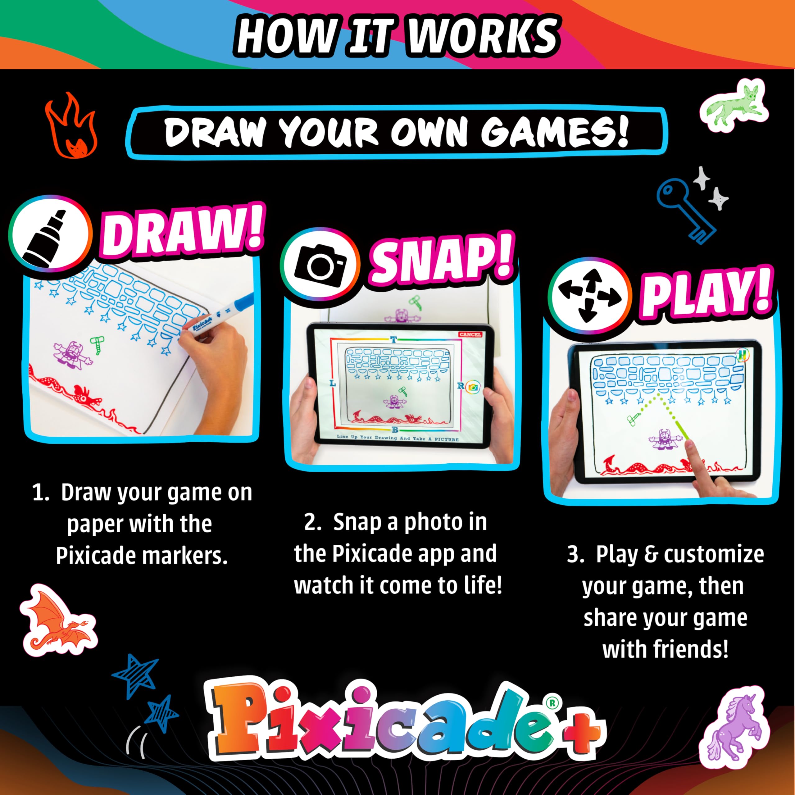 Abacus Pixicade+ arcade-battle enables head-to-head play with friends.