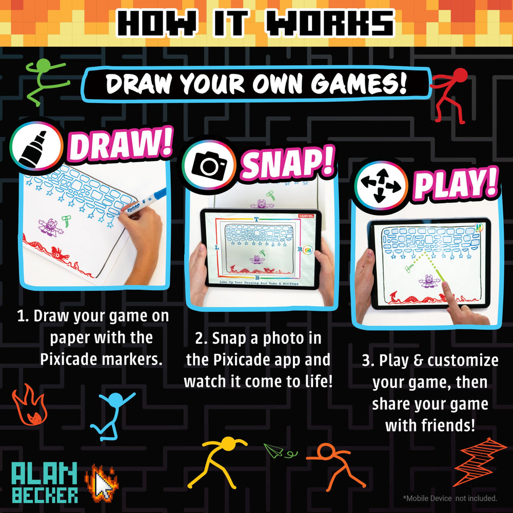 Abacus Pixicade STEAM-friendly learning boosts creativity through storytelling.
