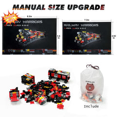 Abbabby train warrior robot image demonstrating STEM style play