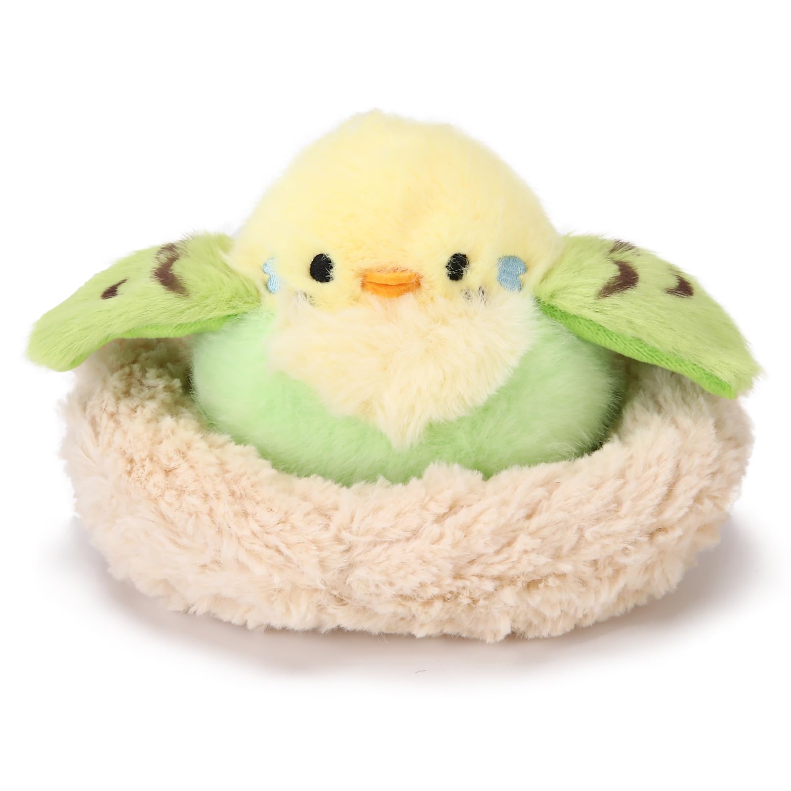 ABEARCAR Bird's Nest plush 6-7 inches tall, portable friend for kids.