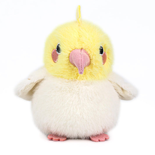 ABEARCAR cockatiel plush closeup fur wings soft texture and bright colors entice kids