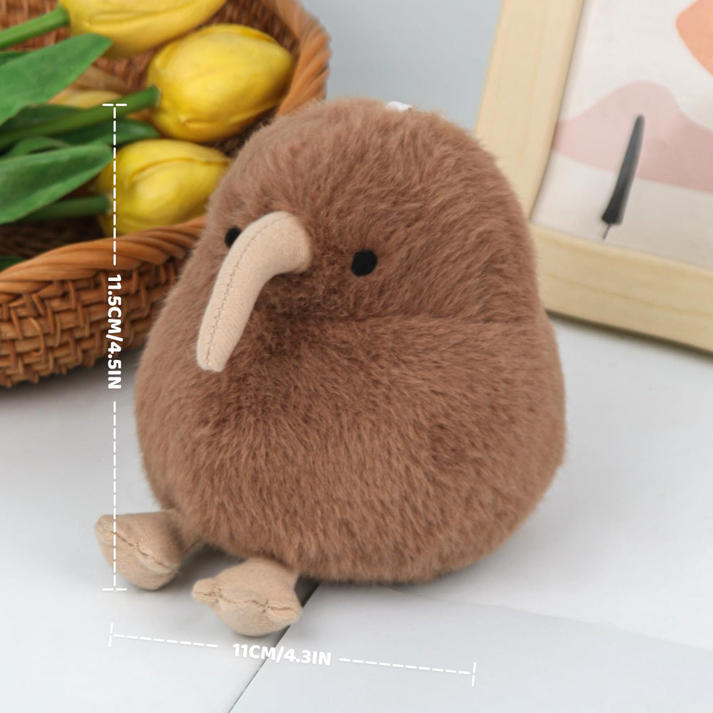 ABEARCAR Kiwi Plush designed as a backpack pendant for on-the-go charm.