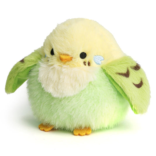 ABEARCAR parakeet plush toy with bright colors and lifelike fur for imaginative play
