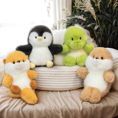 ABEARCAR penguin plush easy-clean fabric, simple to wash.