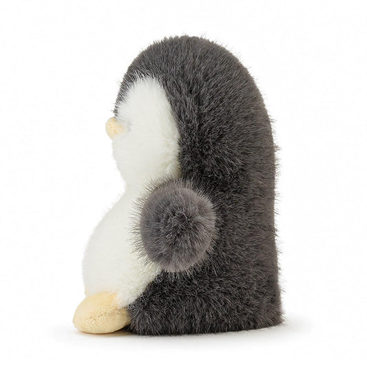 ABEARCAR penguin plush face view, inviting gentle hugs.