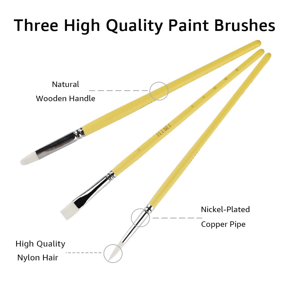 ABEIER HIMI brushes in a portable case for on-the-go art projects.