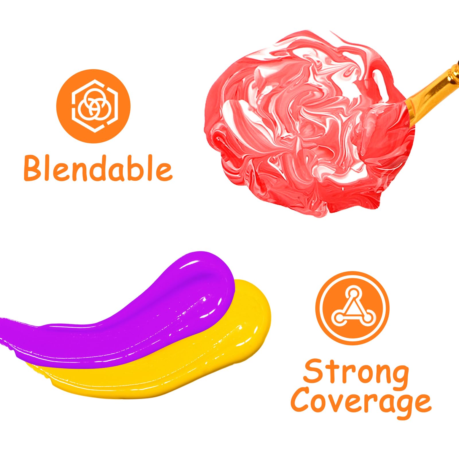 ABEIER vibrant color palette supports mixing and imaginative art play