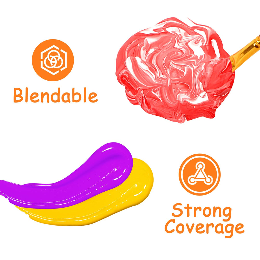 ABEIER vibrant color palette supports mixing and imaginative art play