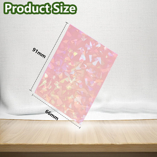 Abejita pink card sleeves back with frosted color for durable protection.
