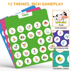 ABERLLS colors shapes cards spread during play to boost focus