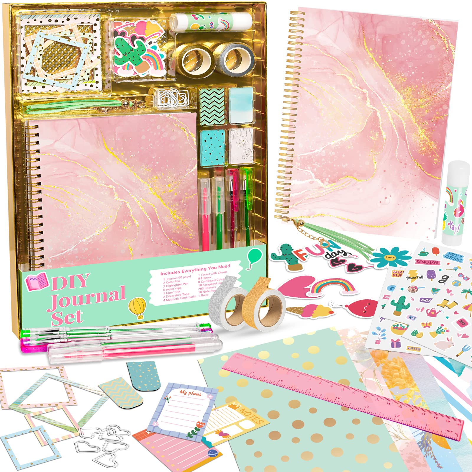 ABERLLS DIY journal set in a gift box for tween creativity and memory keeping.
