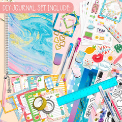 ABERLLS DIY Journal stickers add vibrant embellishments for personalized pages