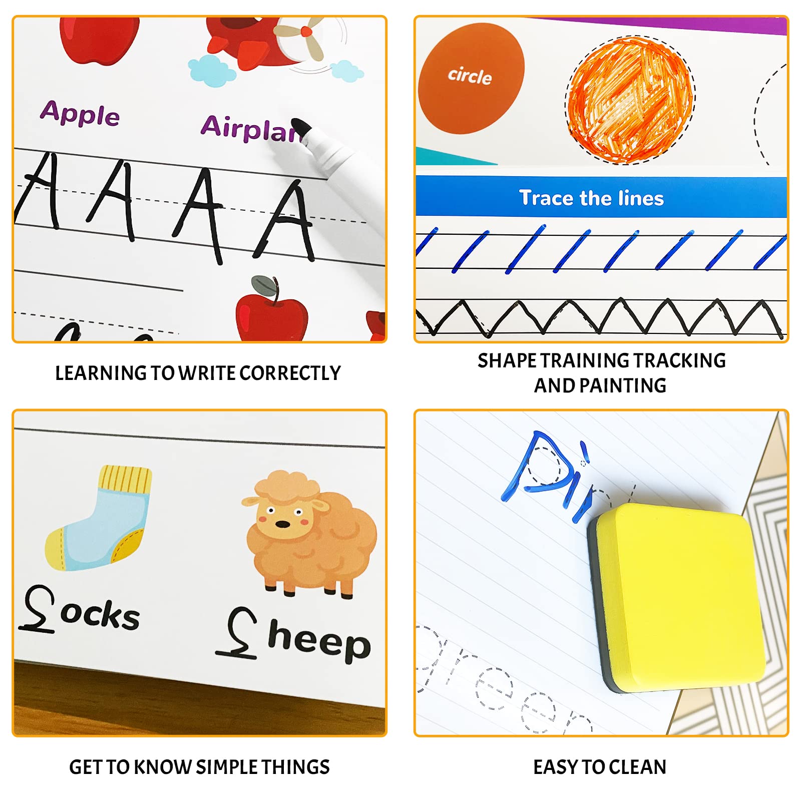 ABERLLS handwriting letters tracing page covering 26 alphabets