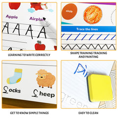 ABERLLS handwriting letters tracing page covering 26 alphabets