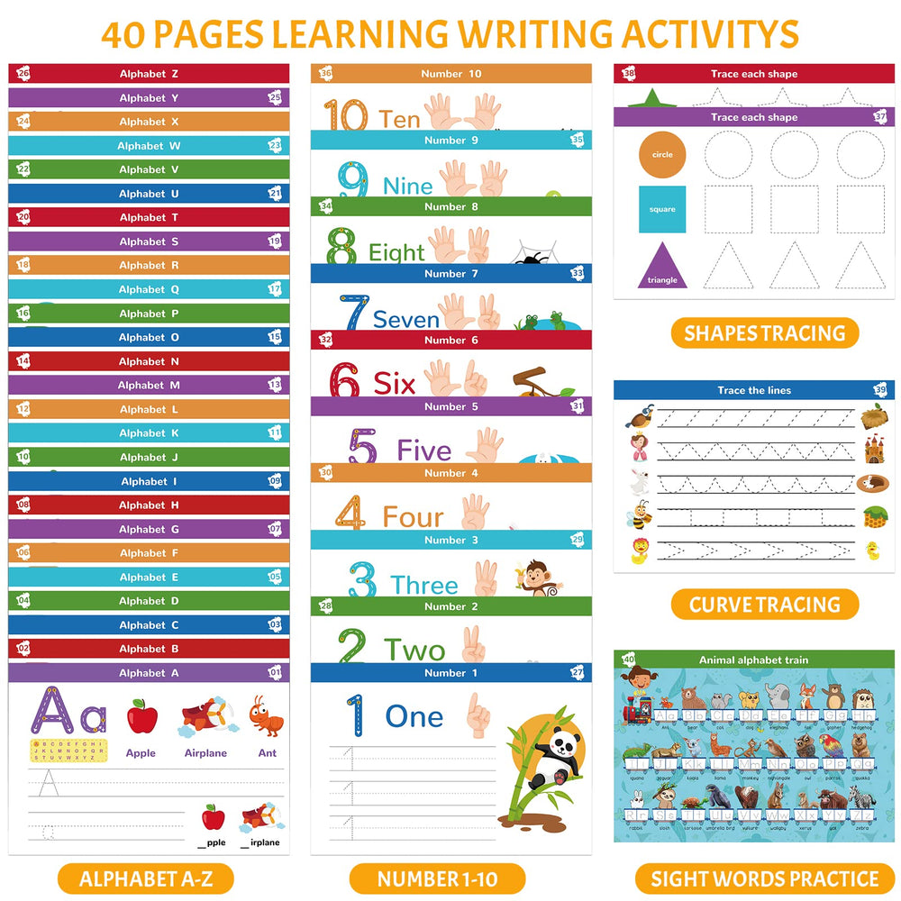 ABERLLS handwriting numbers and shapes page supports early math readiness
