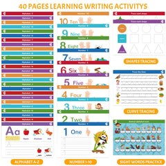 ABERLLS handwriting numbers and shapes page supports early math readiness