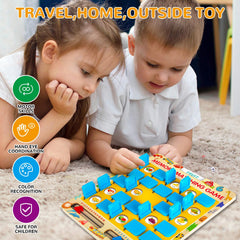 ABERLLS memory cards 12 themes for learning colors and shapes during travel