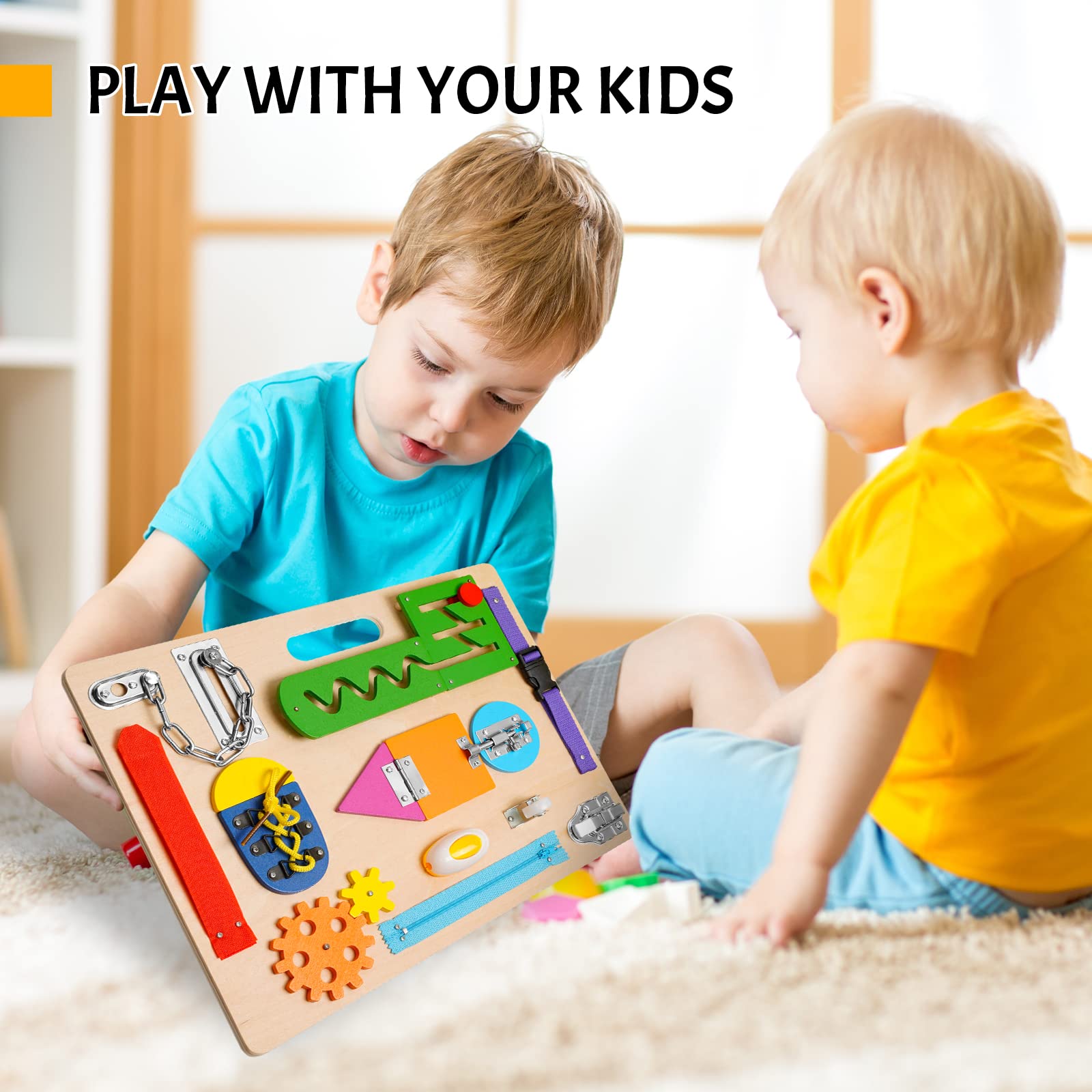 ABERLLS Busy Board gears encouraging turning and spatial awareness