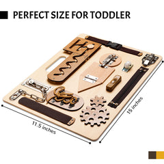 ABERLLS Montessori busy board Velcro close-up encourages tactile exploration and grasping skills
