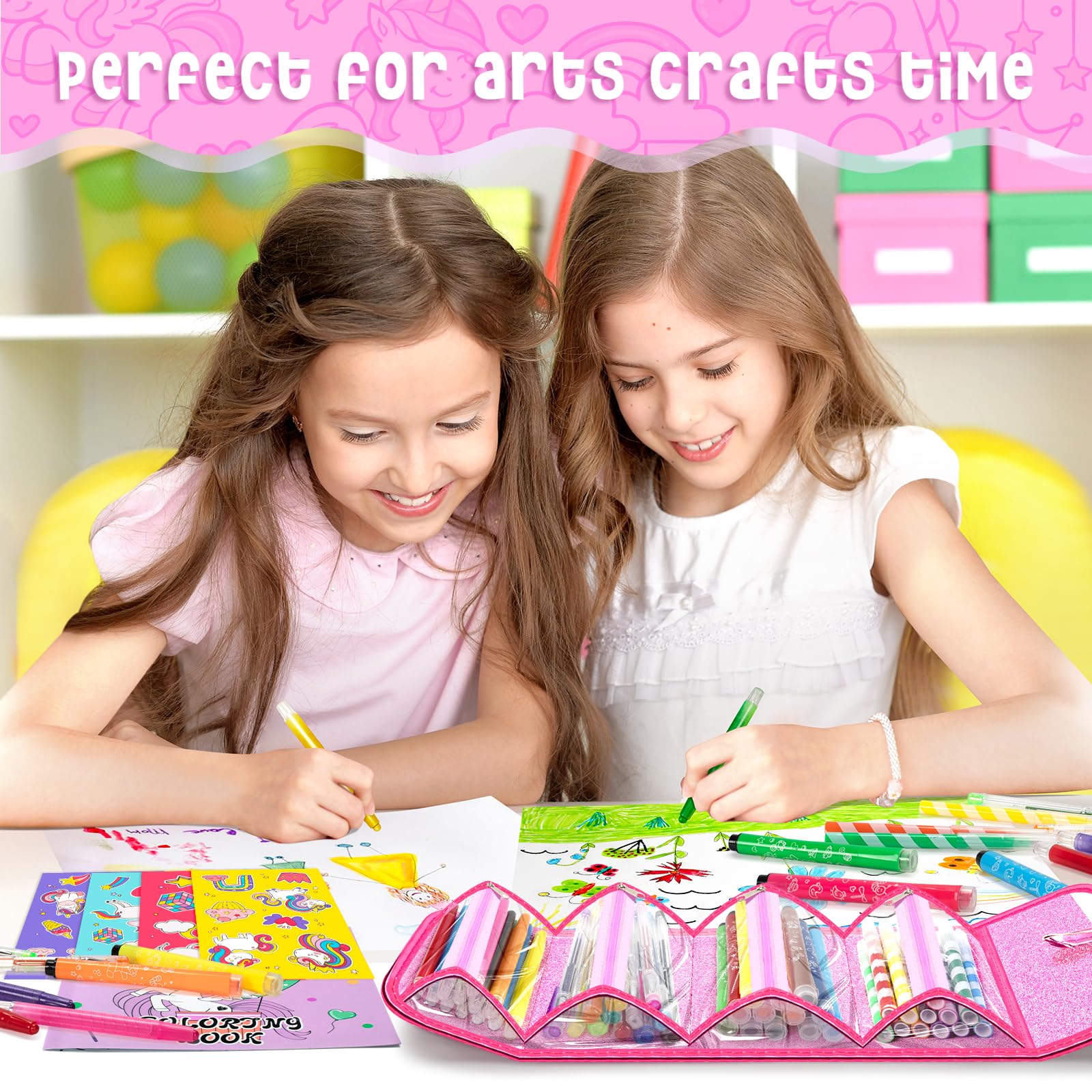 ABERLLS unicorn coloring book inspires imaginative scenes