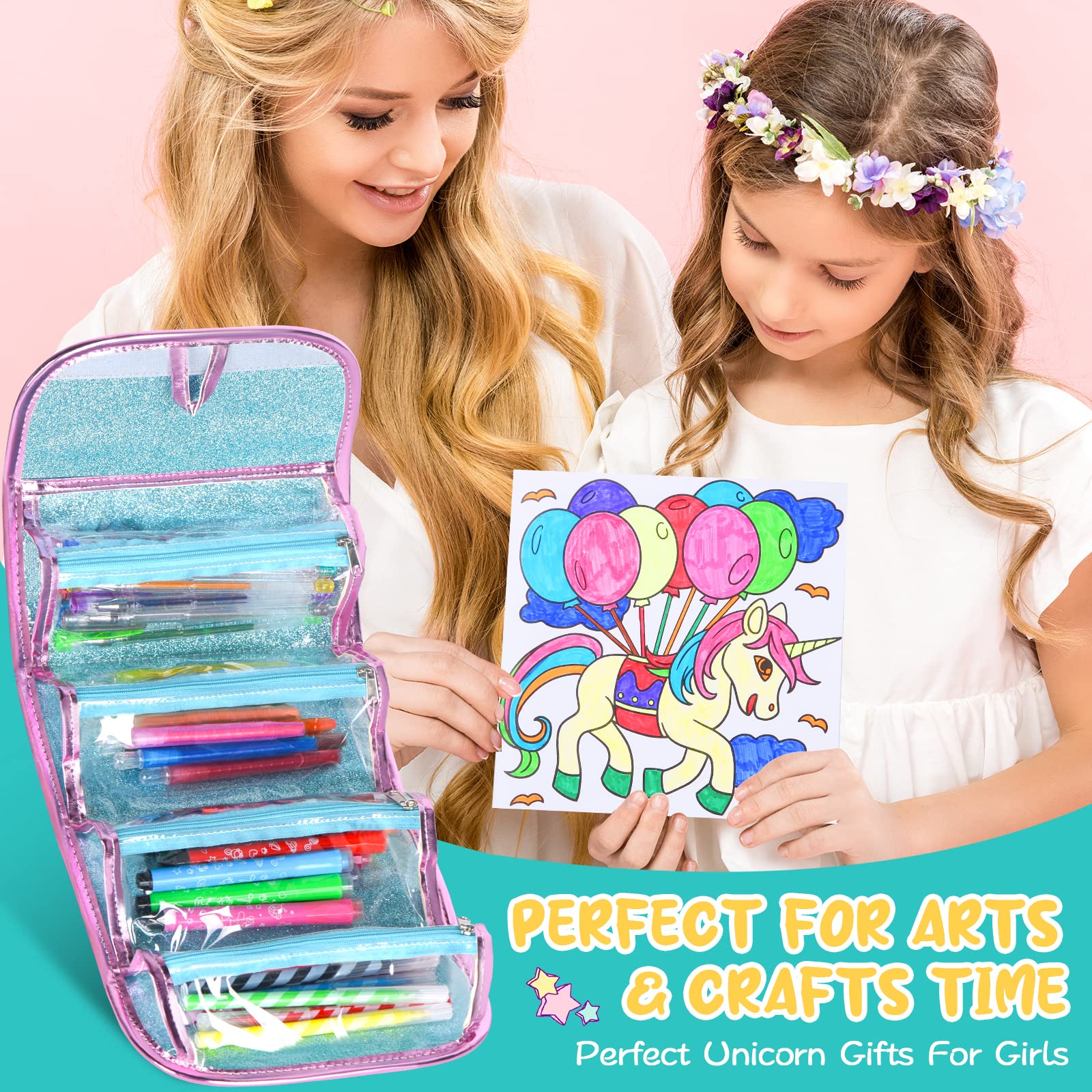 aberlls unicorn stickers pack for extra embellishment.