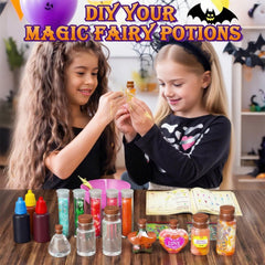 Abifny Fairy Magic Potions Kit stickers and leaves personalize each bottle.