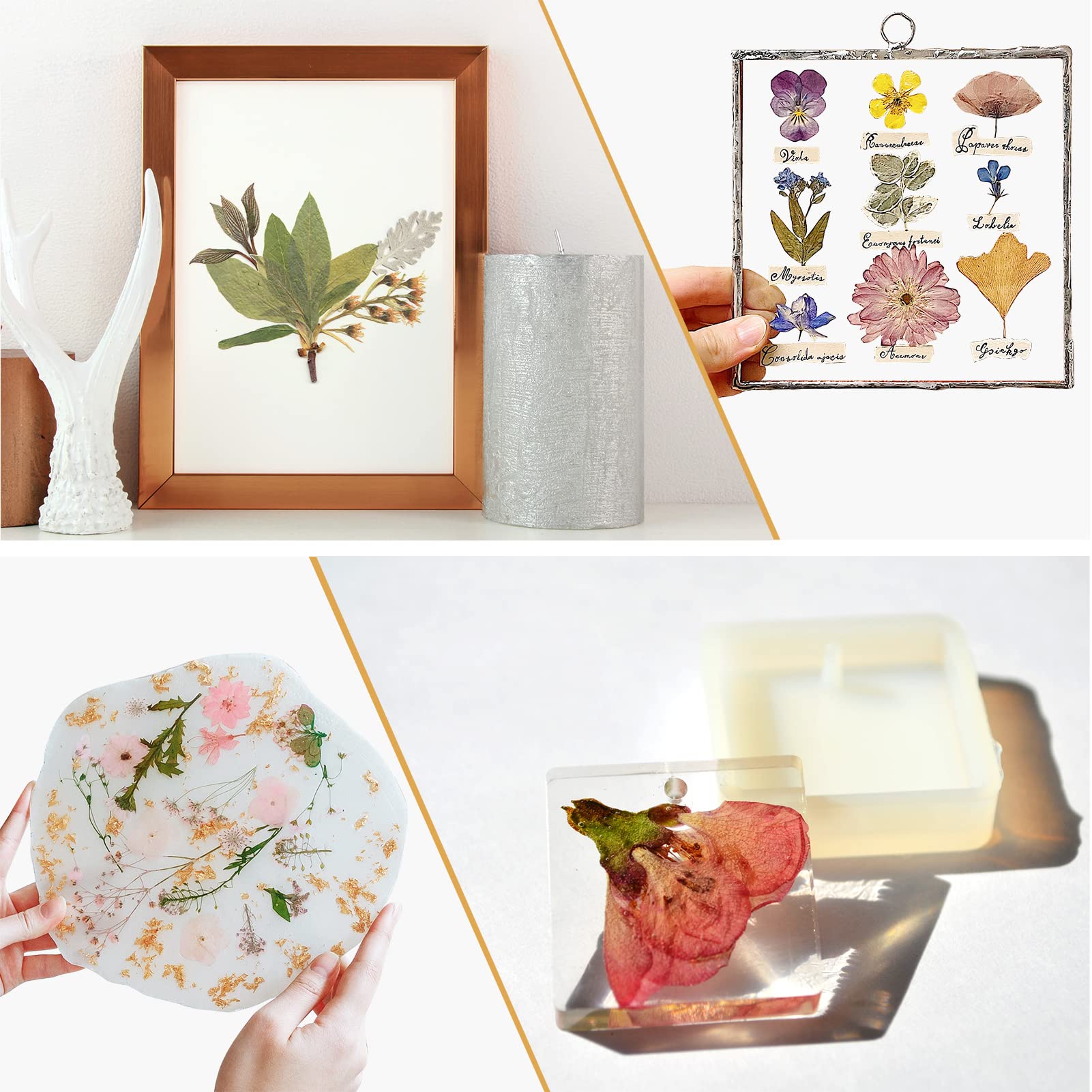 Aboofx craft-ready press shown with dried flowers for DIY projects.