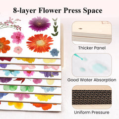 Aboofx included tweezers, knife, and scissors ease precise flower handling.