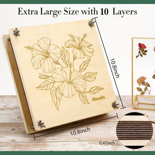 Aboofx Flower Press Kit 10 cardboard sheets for multi-layer drying