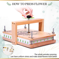Aboofx large pressing area shown with big flowers for reference