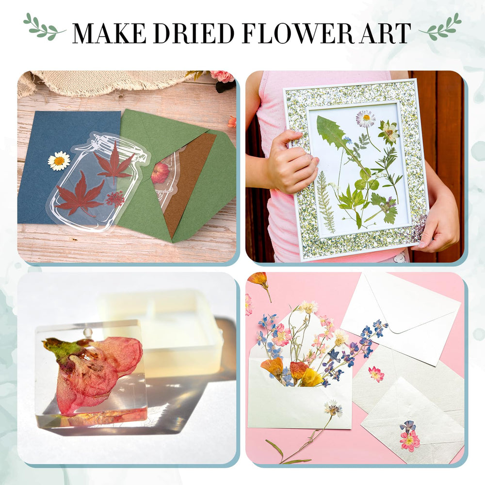 Aboofx versatile uses include flowers, leaves, bookmarks, and cards.