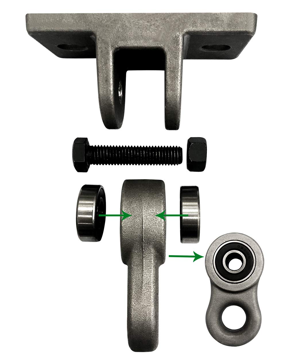 ABUSA heavy-duty swing hangers two-pack with rust-resistant finish for outdoor use.