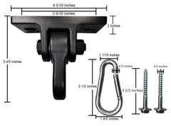 ABUSA included screws and bolts for straightforward installation