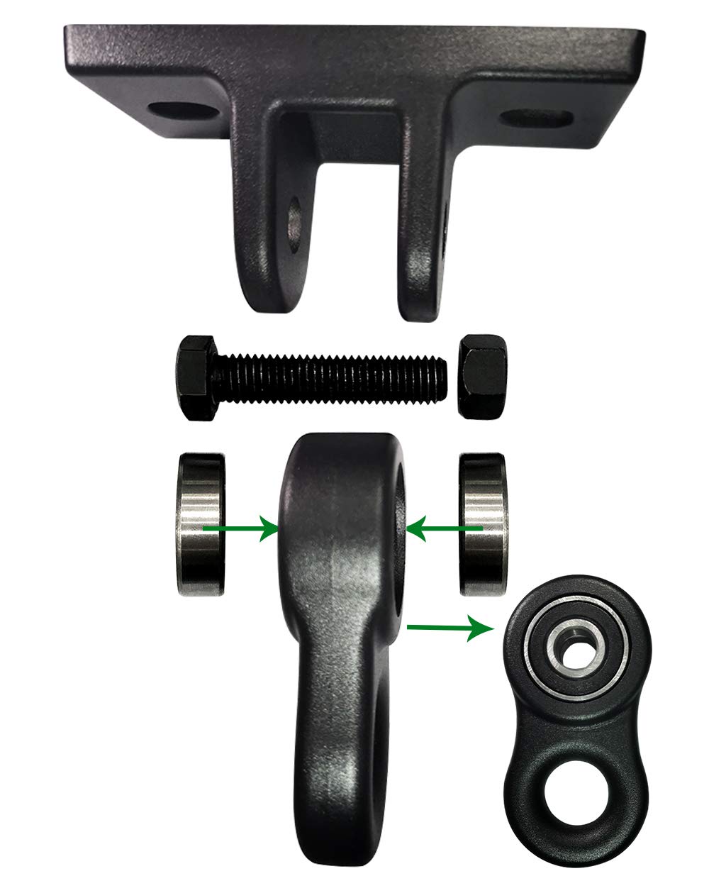 ABUSA swing hanger bearings close-up showing smooth rotation