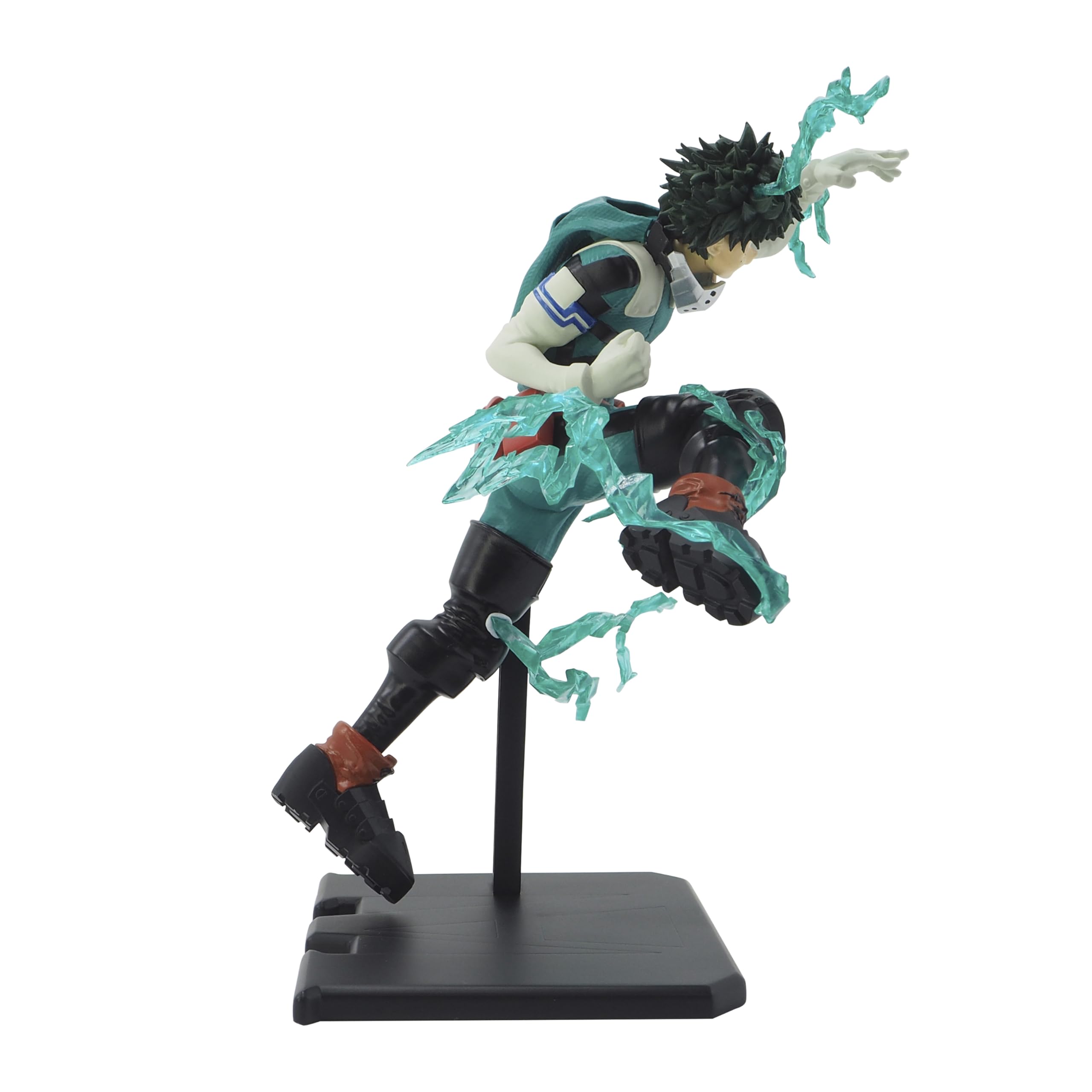 ABYSTYLE Deku One for All SFC figure back view, full silhouette for display planning.