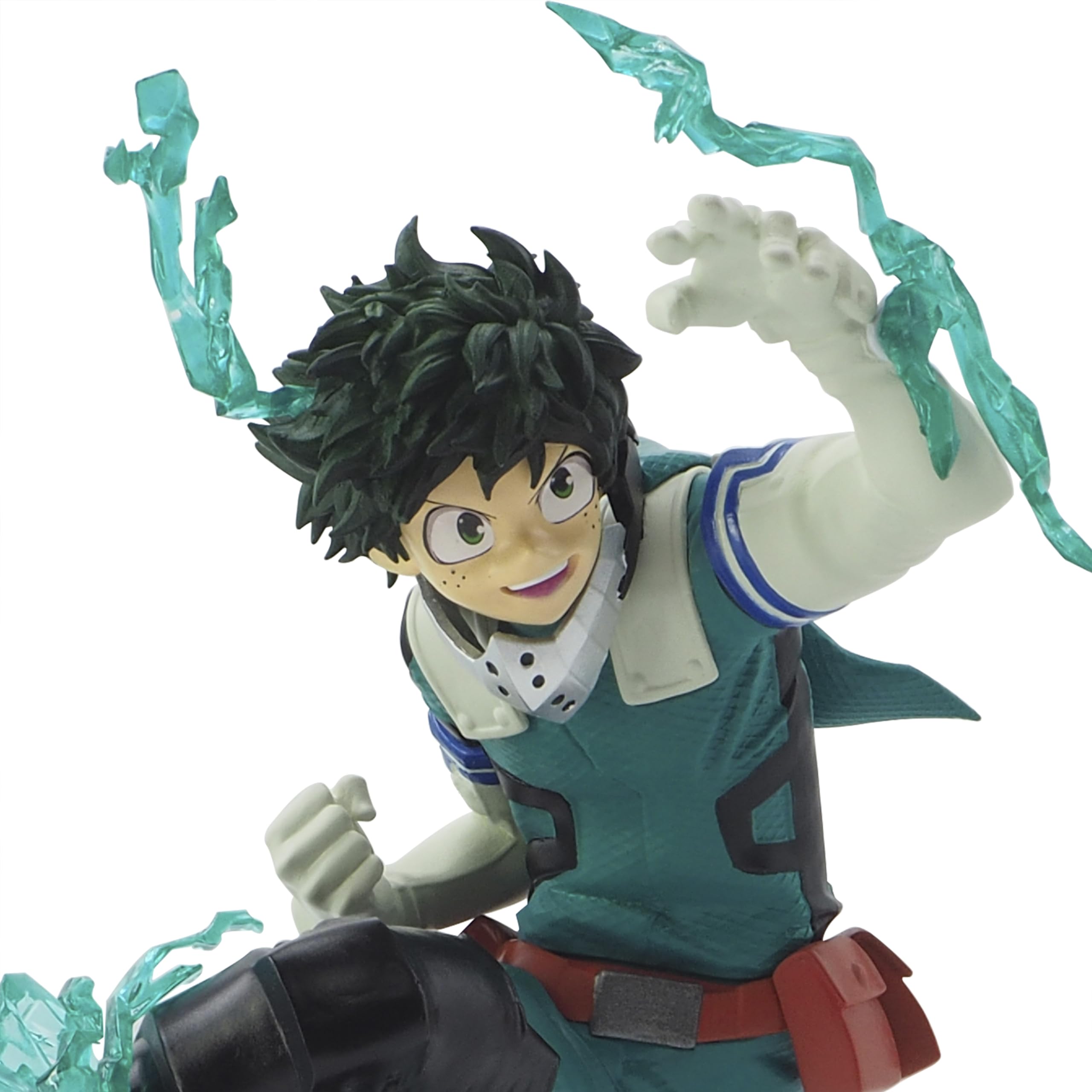 ABYSTYLE Deku One for All SFC figure on desk, striking desk decor piece.