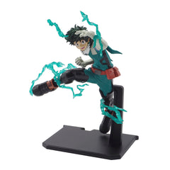 ABYSTYLE Deku One for All SFC figure side view, dynamic pose for shelf display.