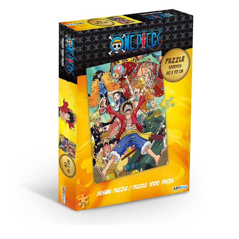 ABYstyle One Piece Straw Hat Crew puzzle showing Zoro and Nami, perfect for fans' collection