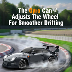ACAMMZAR RC Drift Car Pro gyro top view highlights compact design