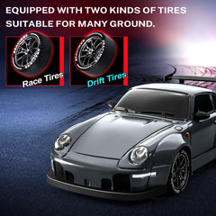 ACAMMZAR RC Drift Car remote control highlights two-speed control for beginners.