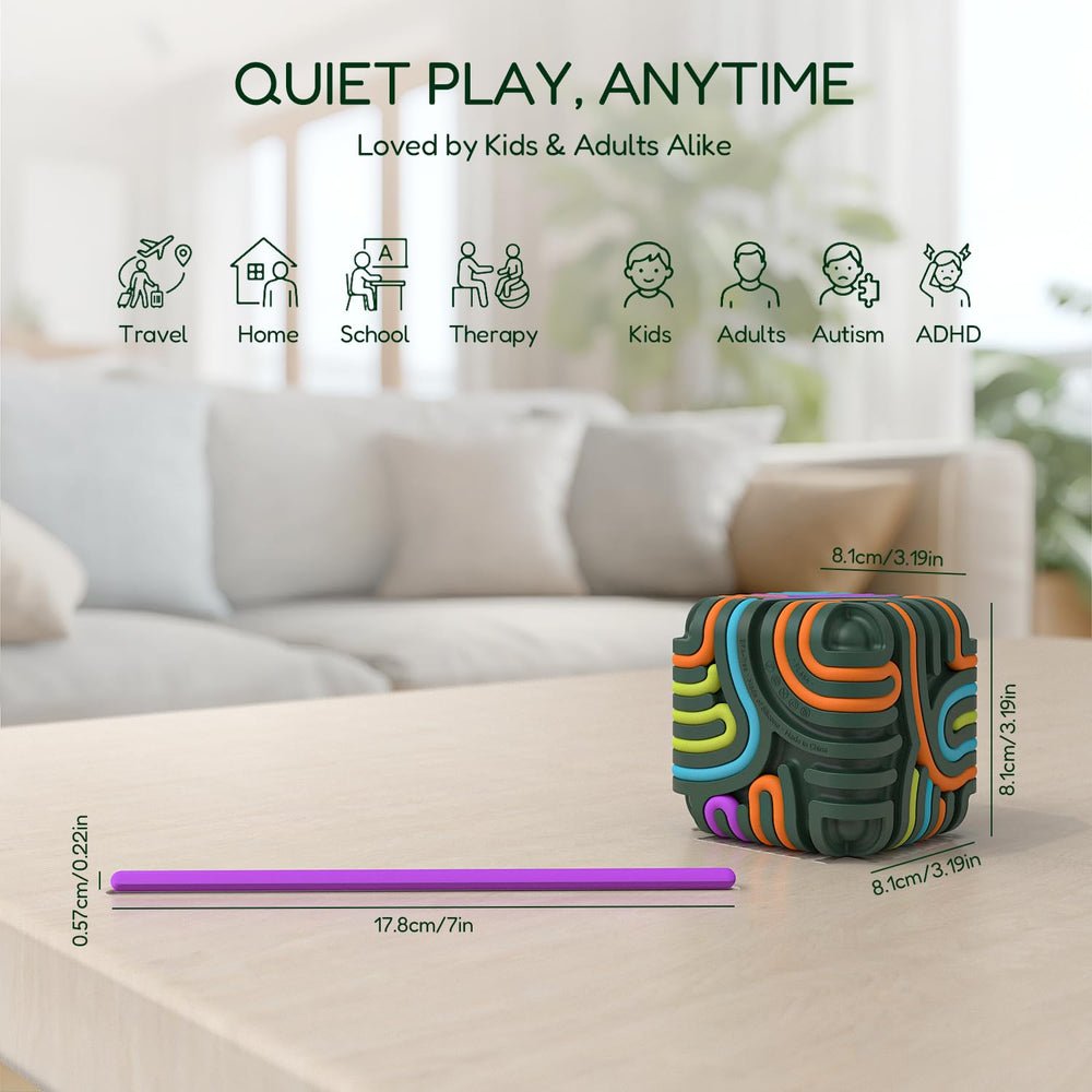 Accevo 3D sensory activity board is travel-friendly and screen-free