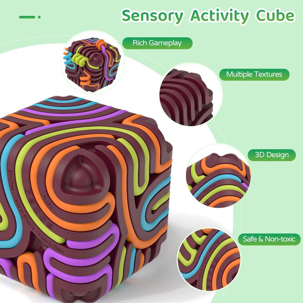 Accevo cube offers colorful stimulation to ease stress and boost concentration