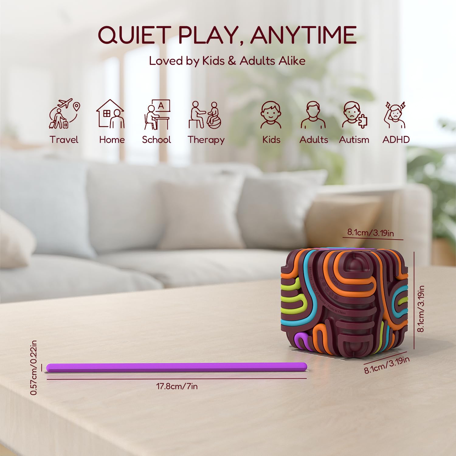 Accevo sensory cube makes a thoughtful gift for all ages