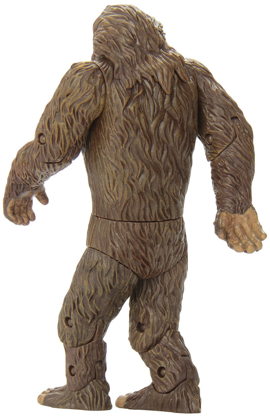Archie Mcphee Bigfoot figure brown articulated-hands front pose.