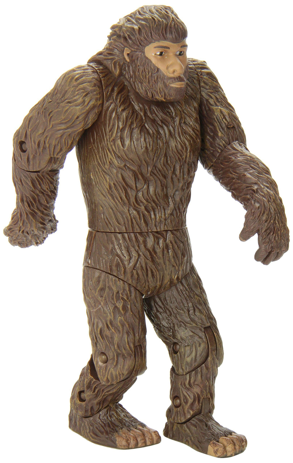 Archie Mcphee Bigfoot figure brown hard vinyl texture for durable display.