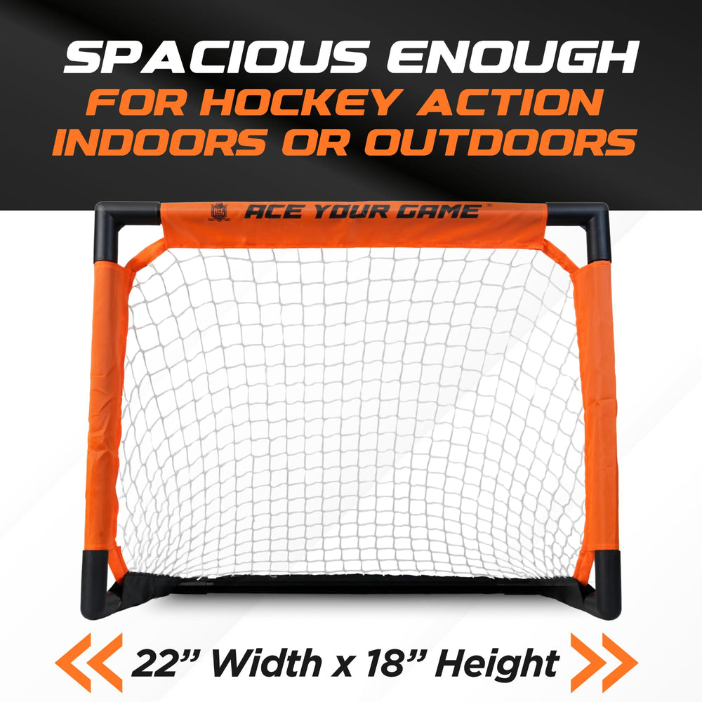 ACE HOCKEY Shinny Set foam balls for quiet, indoor use.