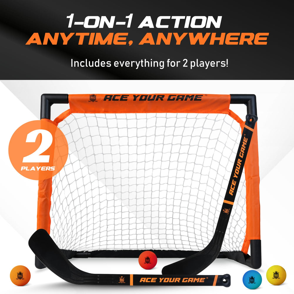 ACE HOCKEY Shinny Set a gift idea for budding hockey players.