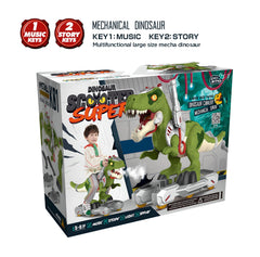 Ace Toys Land green dinosaur being used by children for imaginative play